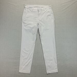 Fabletics Don Trouser Pants Mens 33x32 White Slim Fit Casual Performance Golf